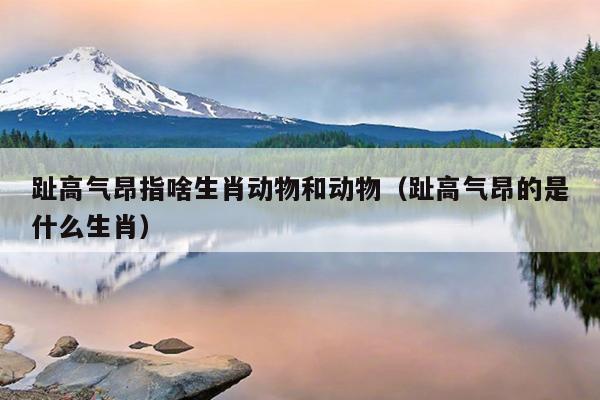 趾高气昂指啥生肖动物和动物（趾高气昂的是什么生肖）