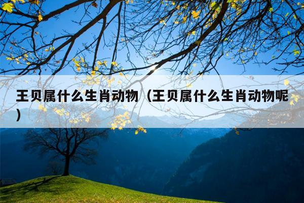 王贝属什么生肖动物（王贝属什么生肖动物呢）
